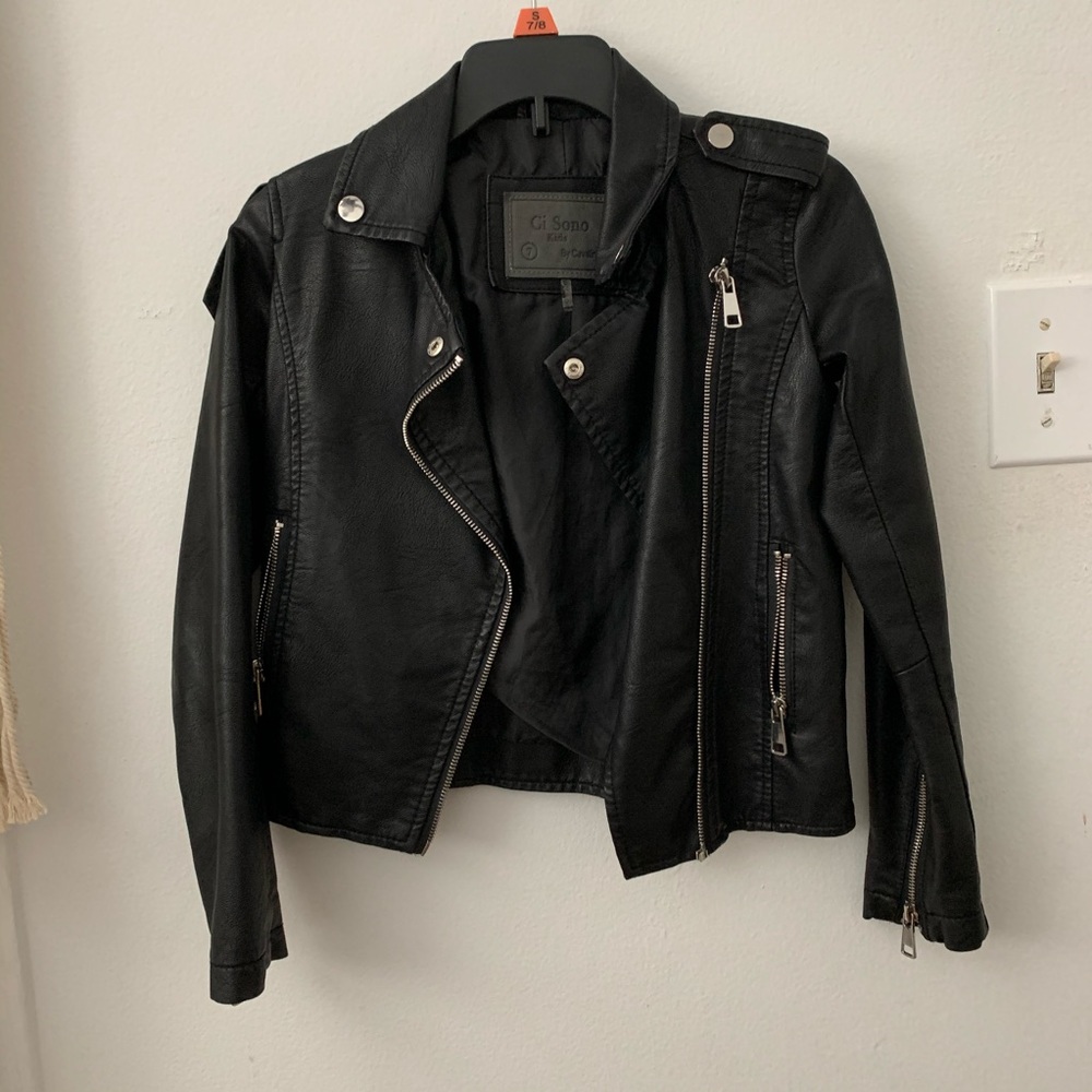 Ci Sono Kids Leather Jacket
